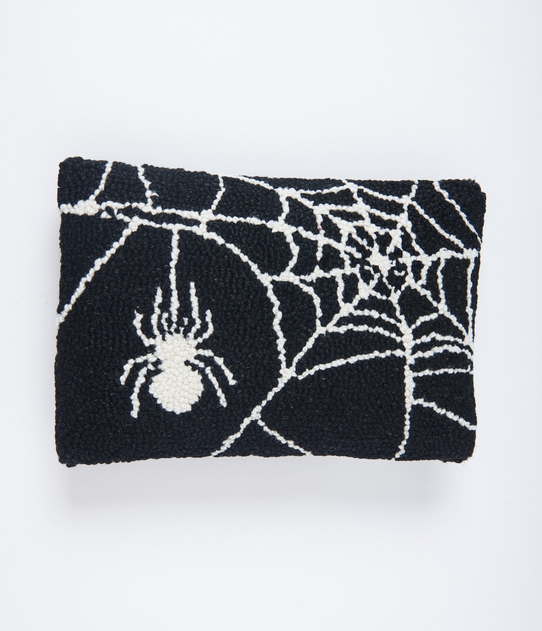 

Black & White Spider Web Pillow