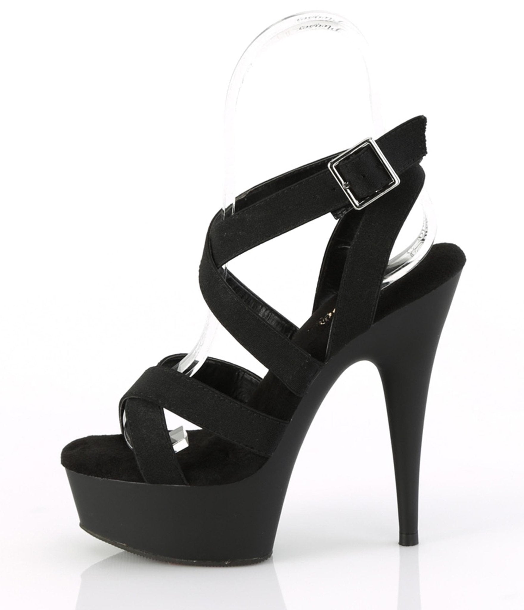 

Black Wrap Around Ankle Platform Sandals