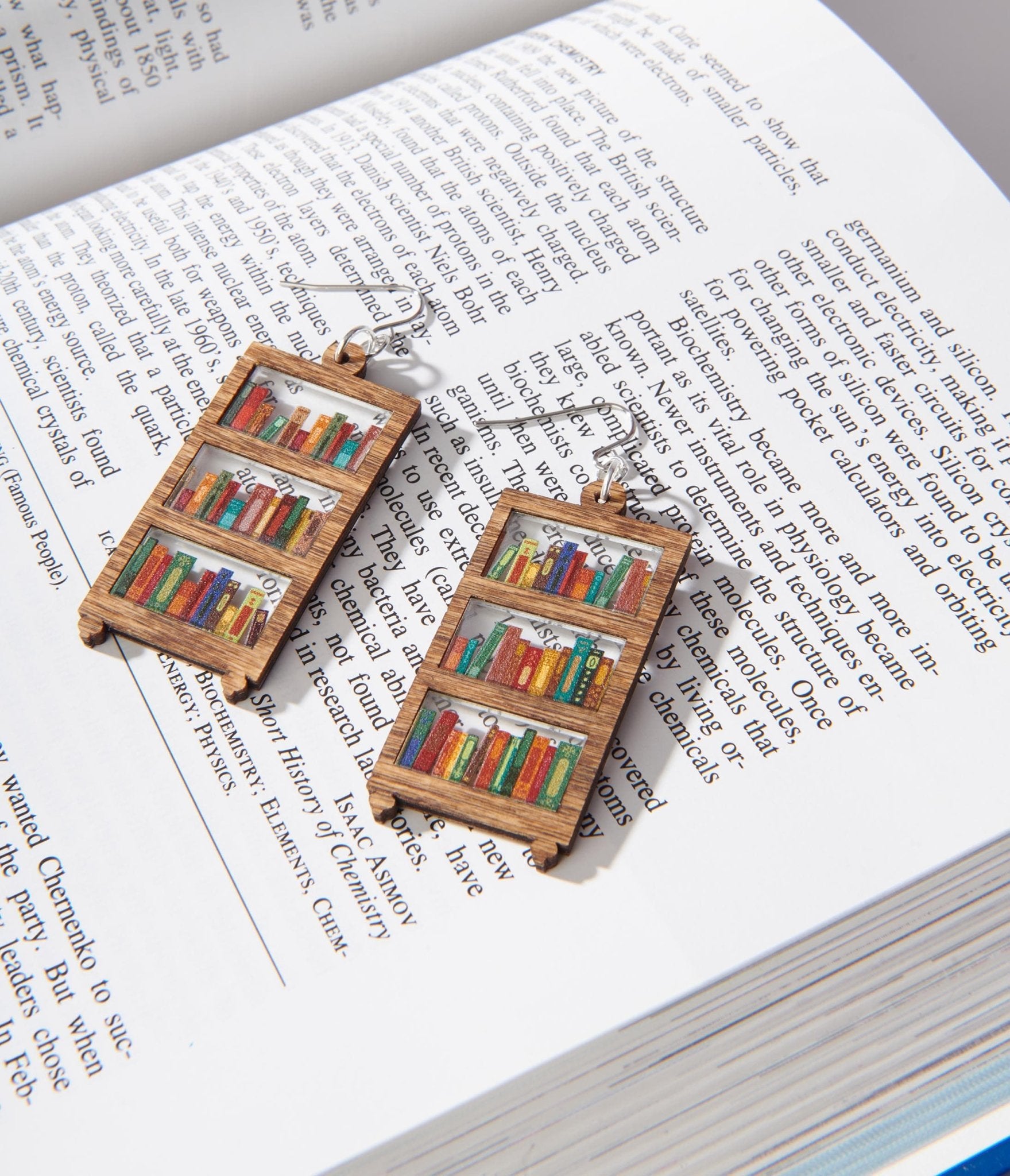 

Bookshelf Dangle Earrings