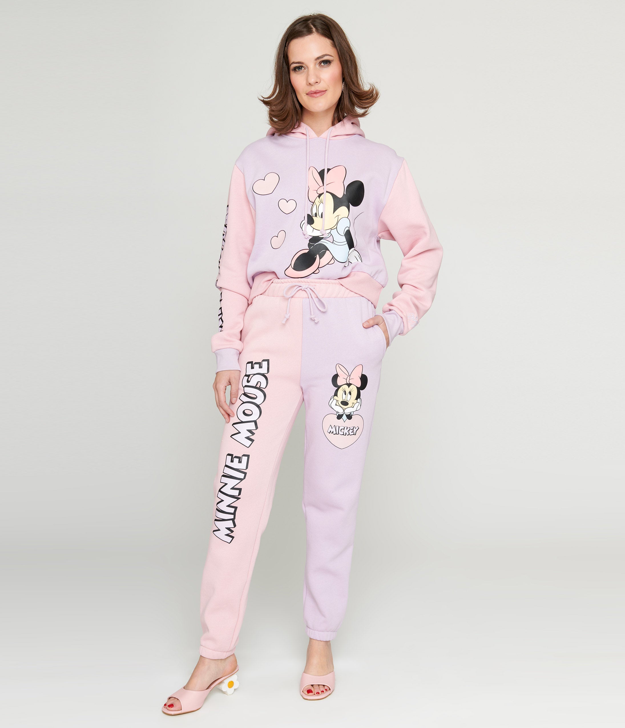 

Cakeworthy Pink & Purple Colorblock Minnie Mouse Joggers