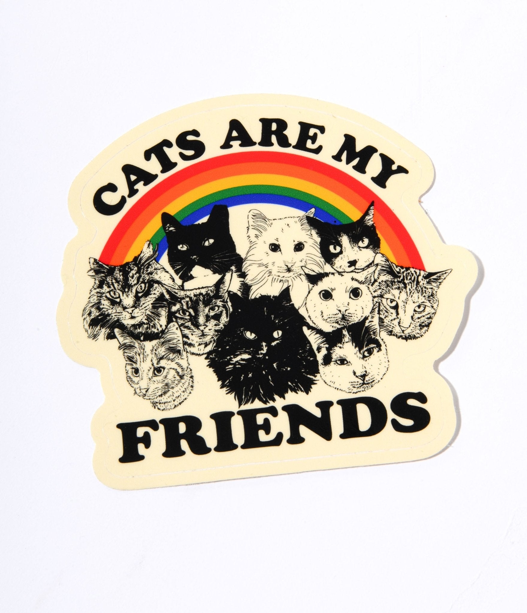 

Cats Are My Friends Vinyl Sticker