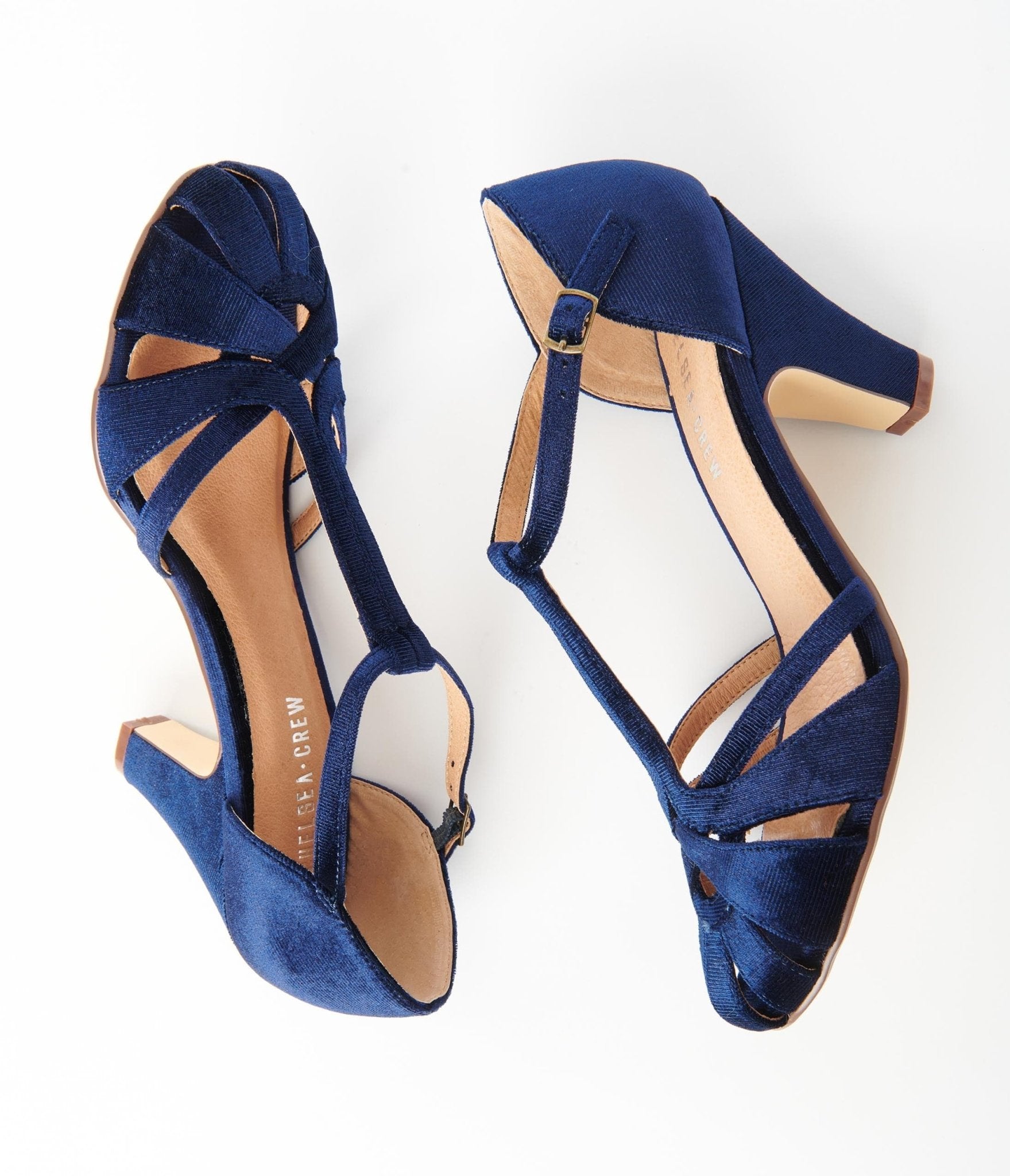 Navy blue t strap clearance heels