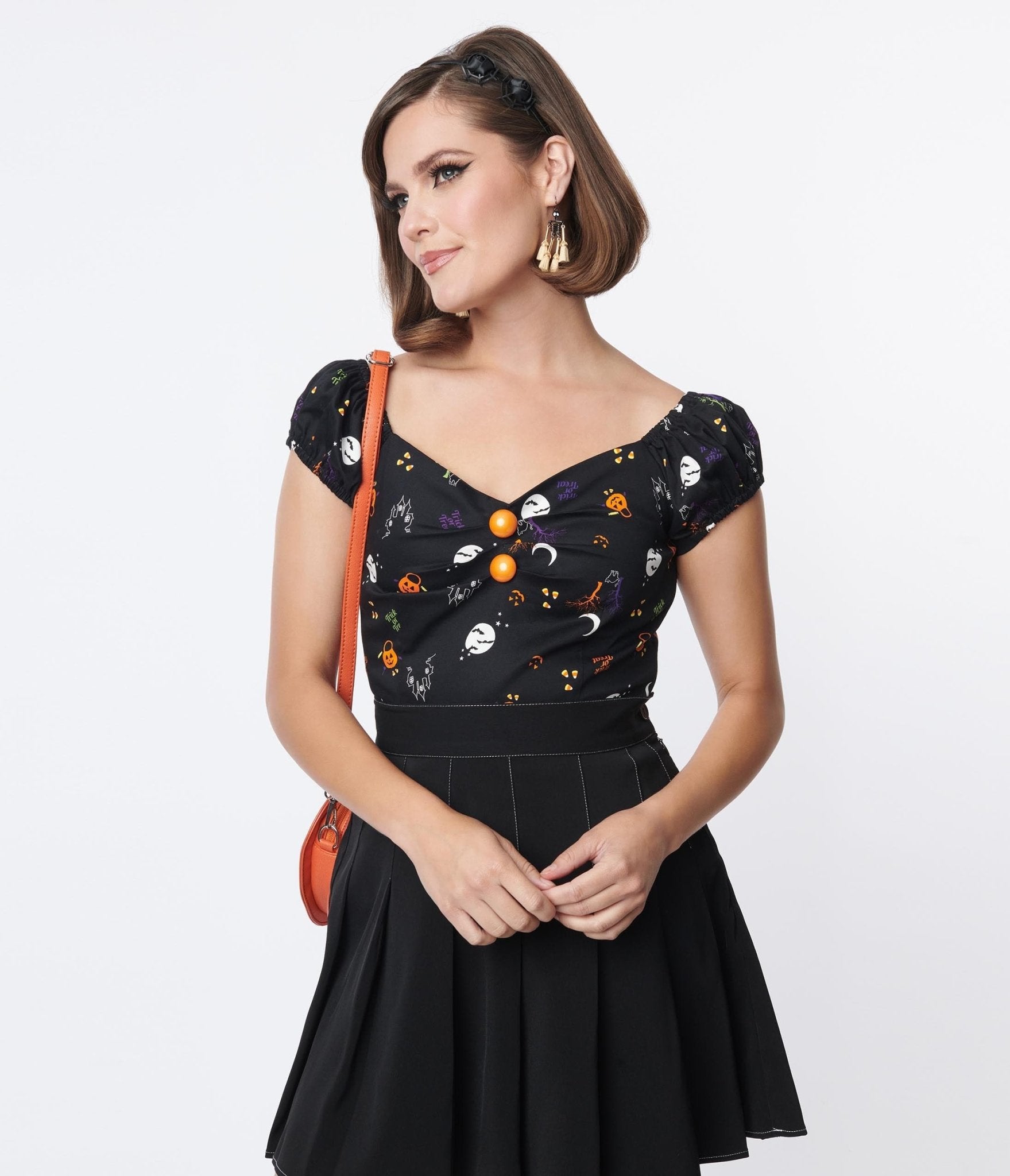

Collectif Black All Hallows Eve Dolores Top