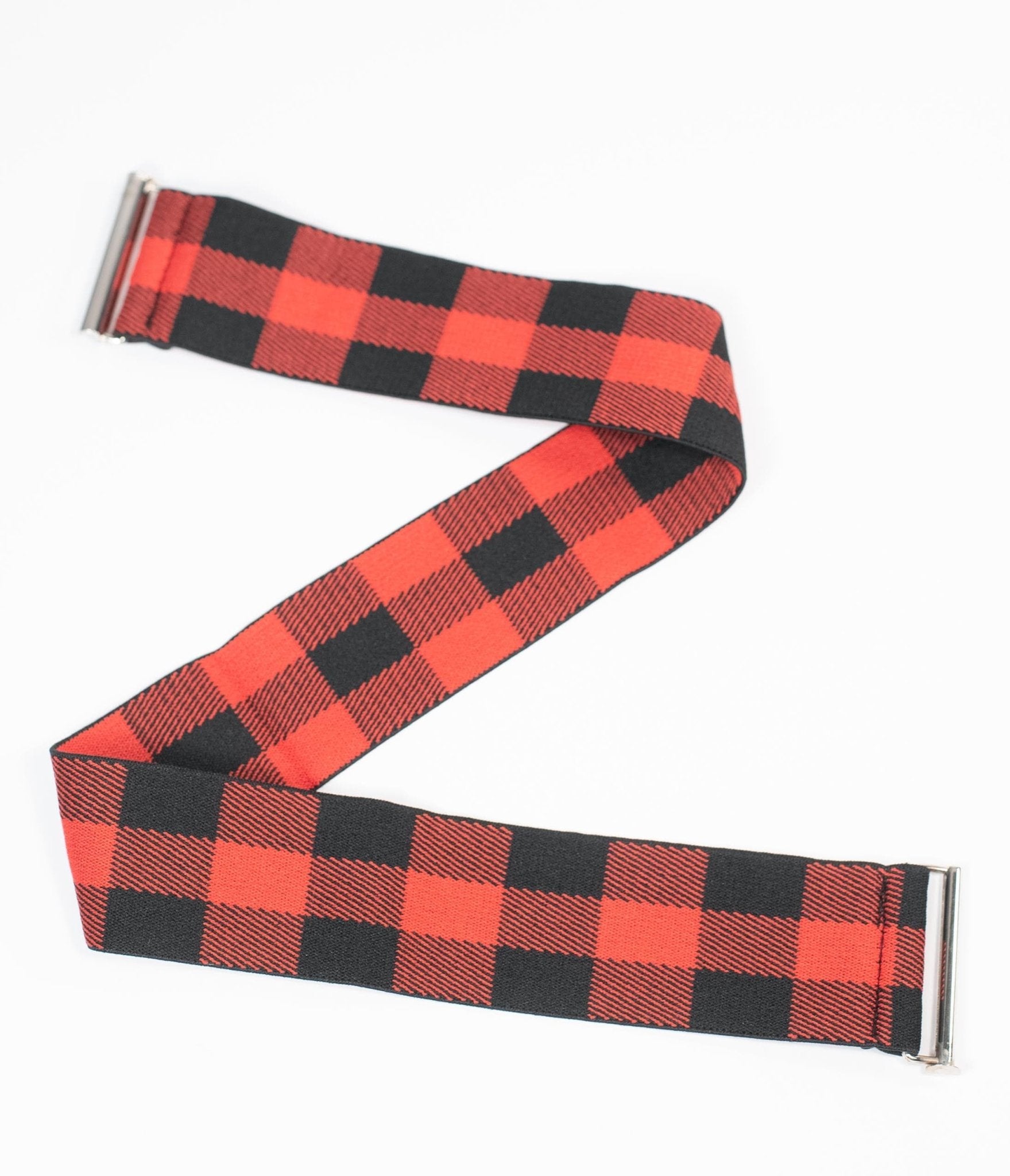 

Collectif Black & Red Plaid Billie Cinch Belt