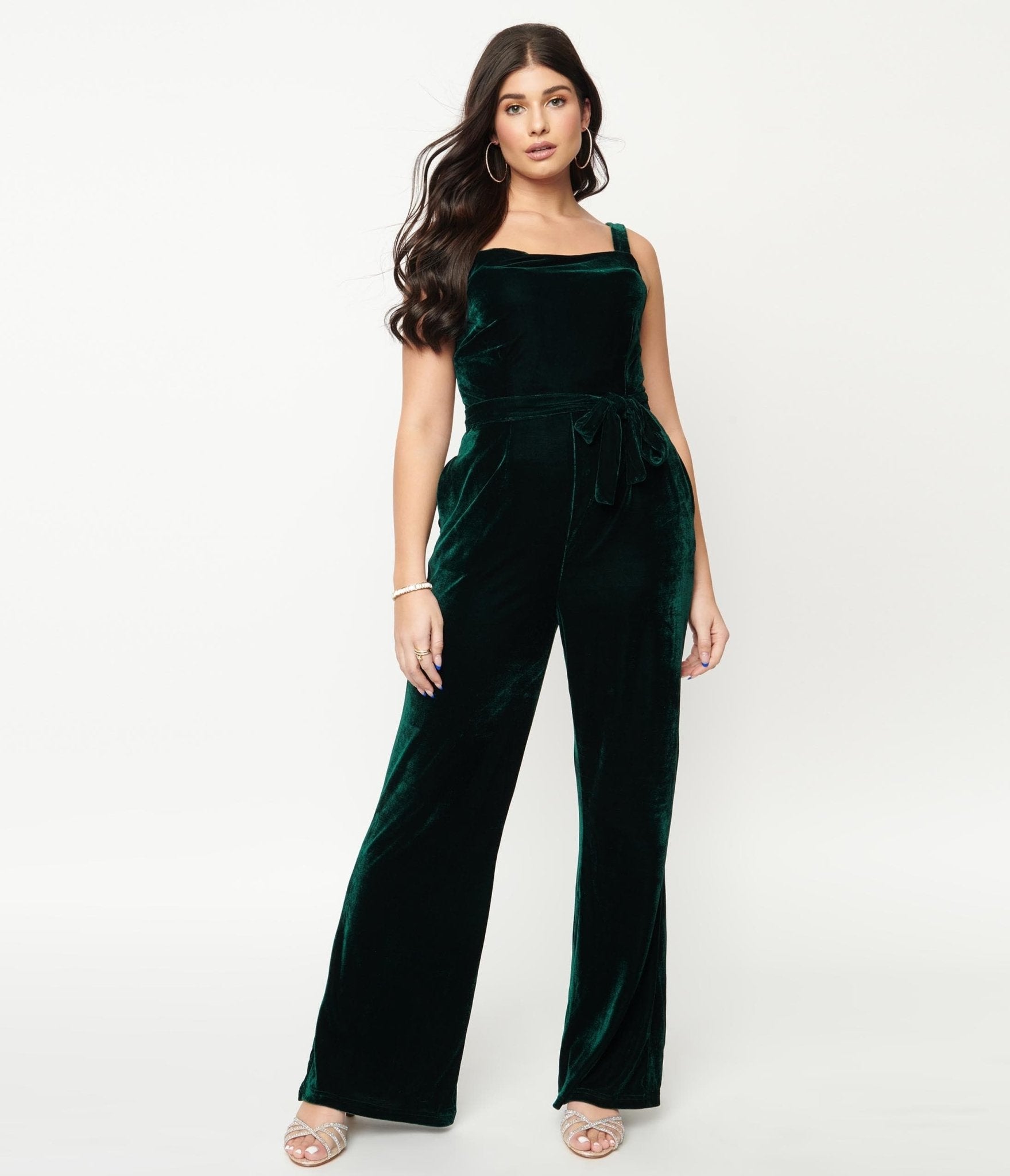

Collectif Emerald Velvet Joan Jumpsuit
