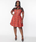 Collared General Print Illusion Mesh Self Tie Fitted Knit Dress With a Bow(s)