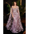 Strapless Floral Print Applique Fitted Sheer Sweetheart Bridesmaid Dress/Prom Dress
