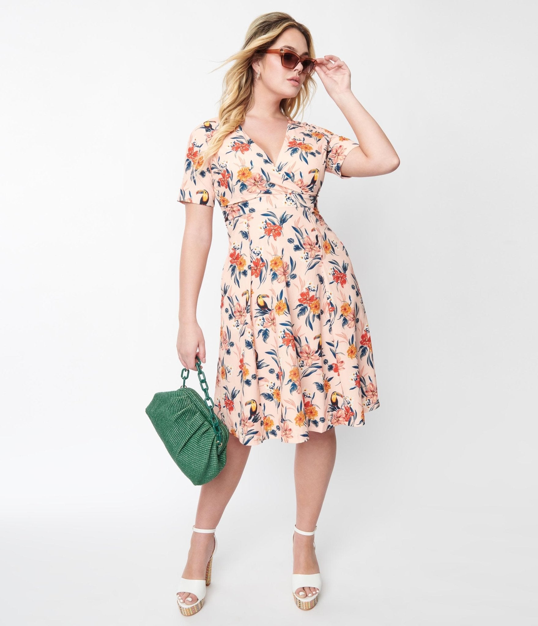 

Floral 40S Inspired Dress