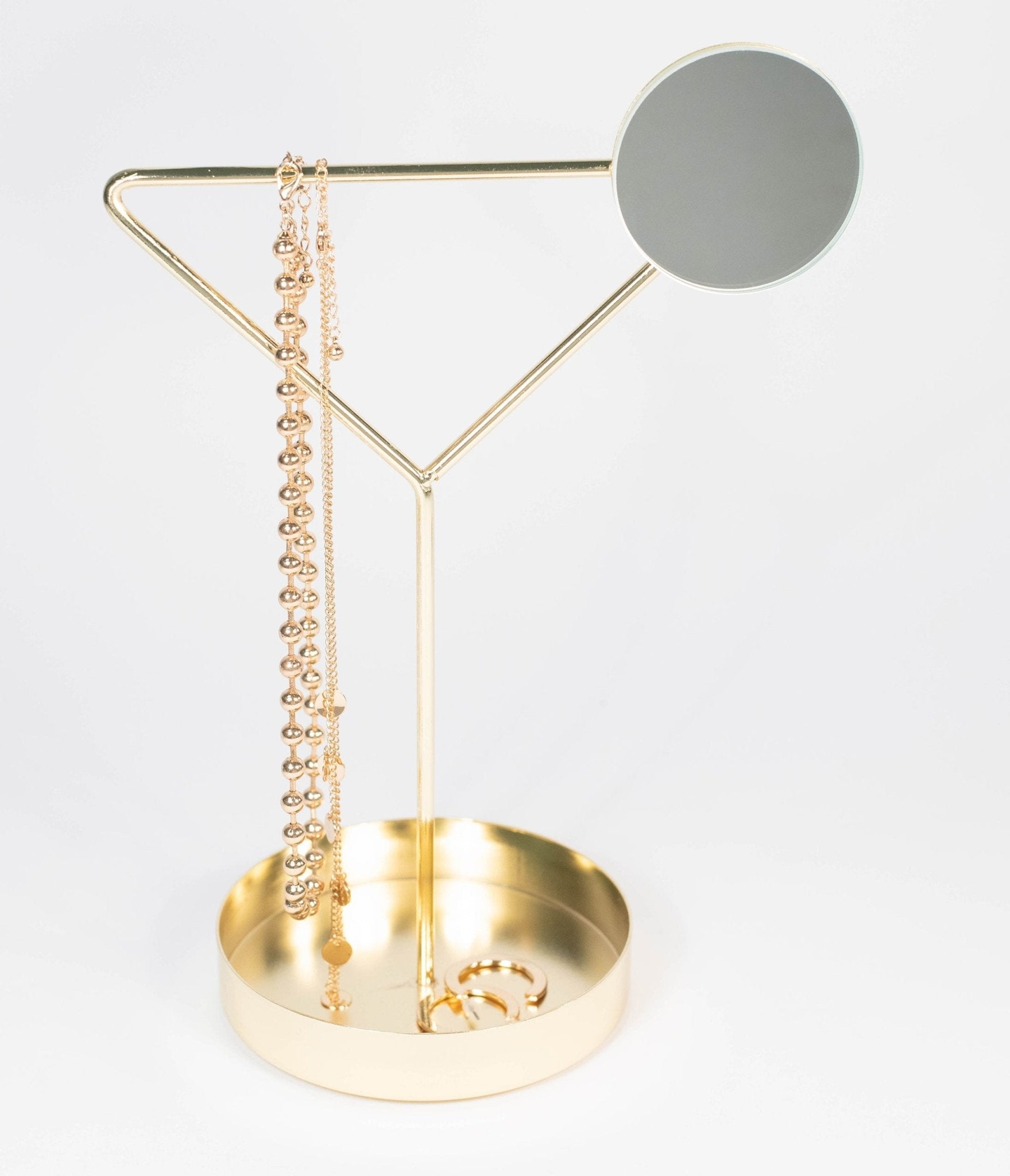 

Gold Martini Glass Jewelry Holder