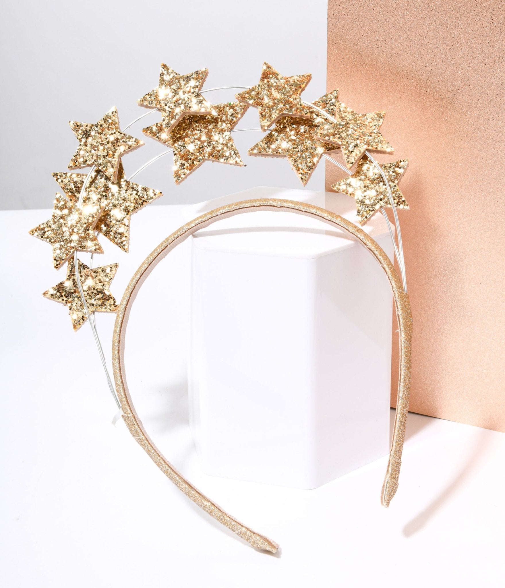 

Gold Sparkling Stars Headband