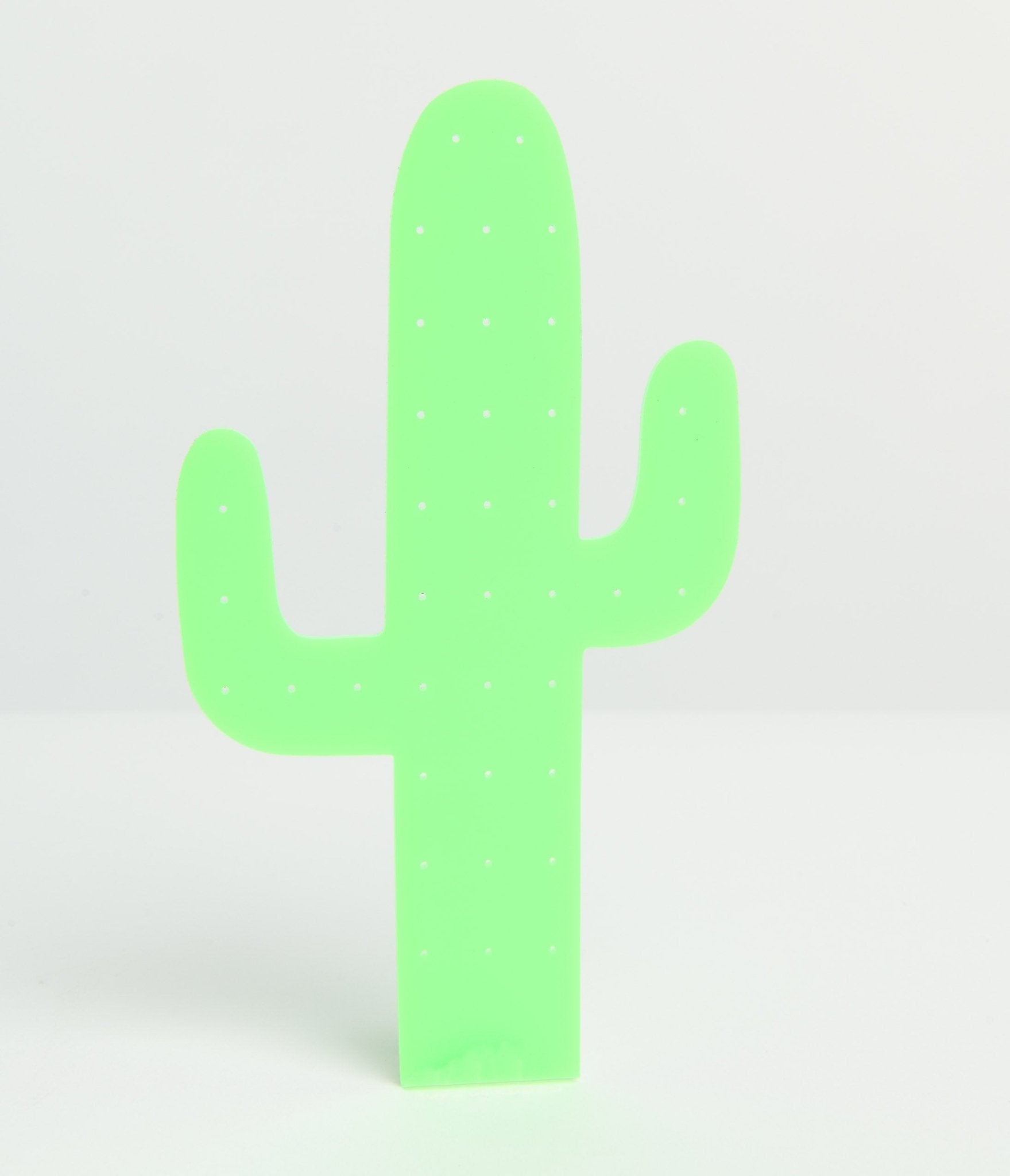 

Green Cactus Earring Display