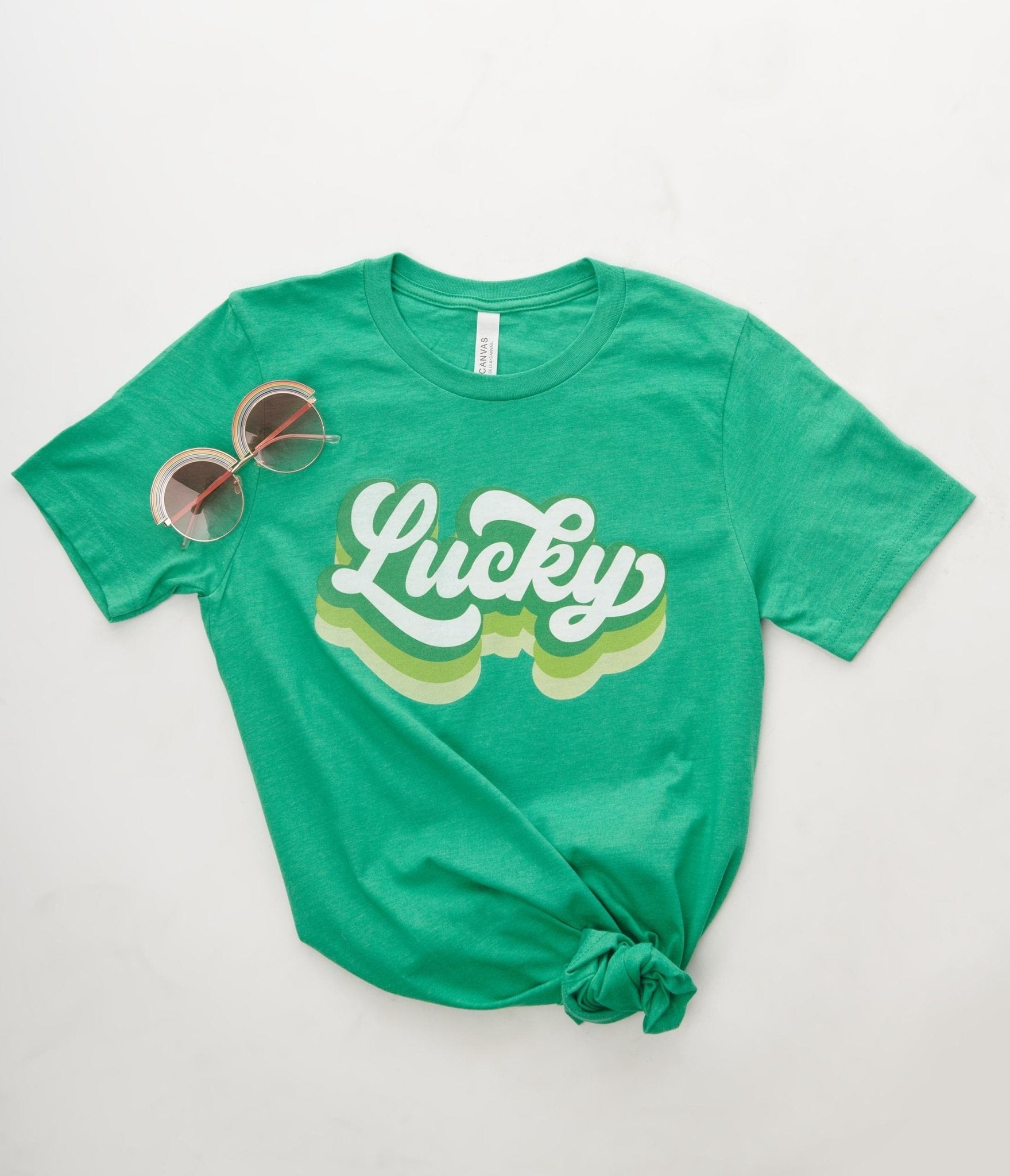

Green Lucky Cursive Unisex Graphic Tee