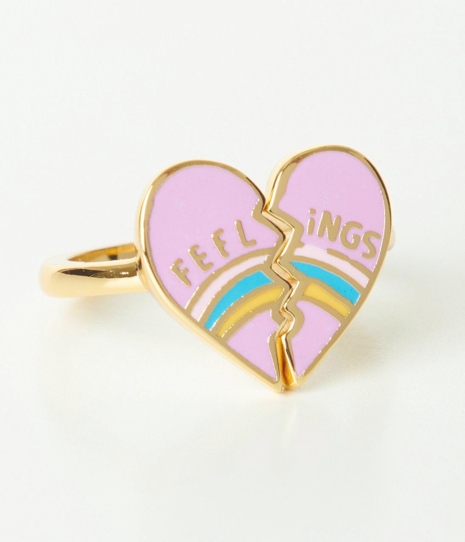 

Heart Broken Feelings Adjustable Ring