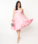 Swing-Skirt Sleeveless Sweetheart Pocketed Dress by Pop Soda