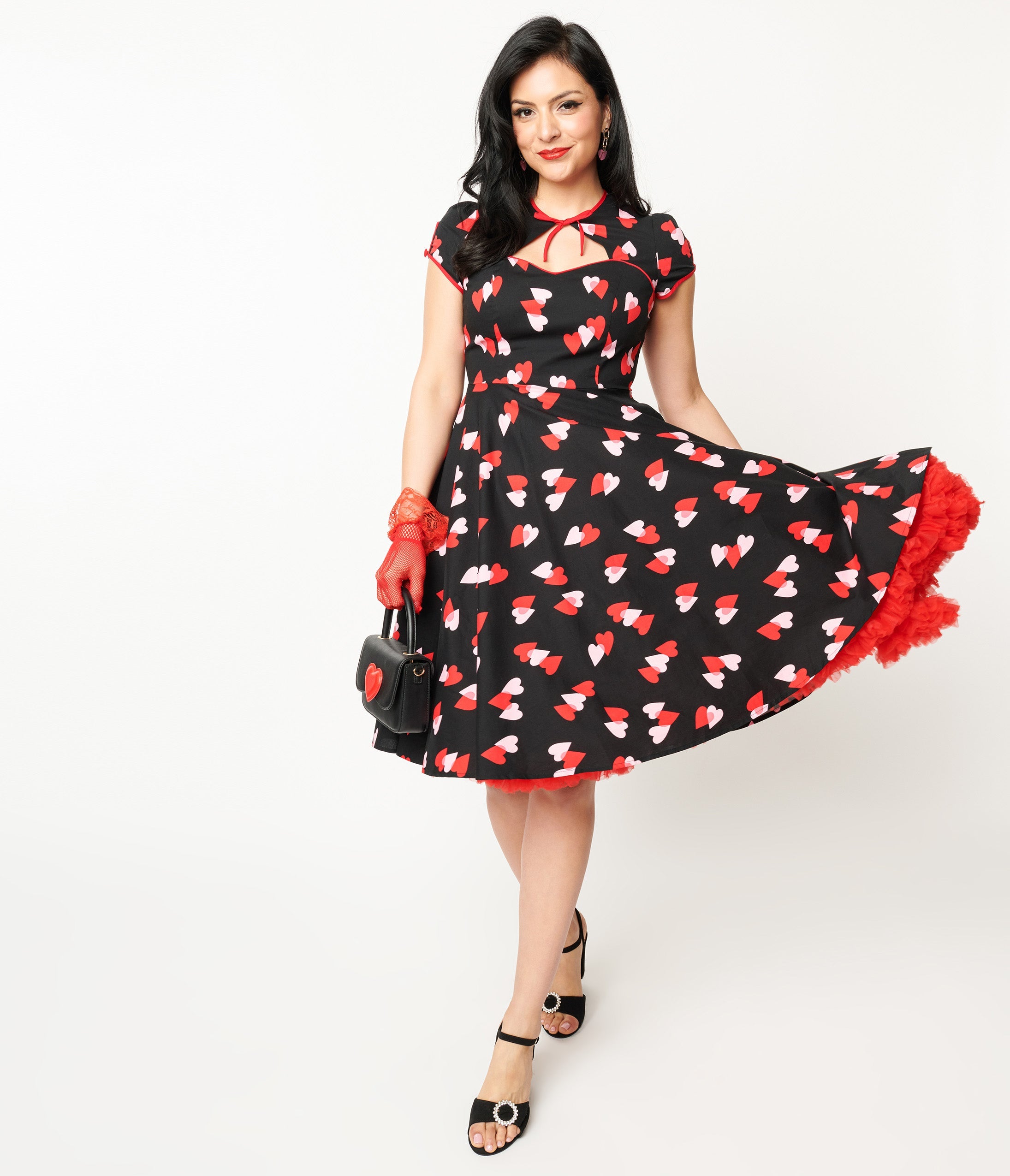 Hell Bunny Plus Size Pink Heidi Swing Dress – Unique Vintage