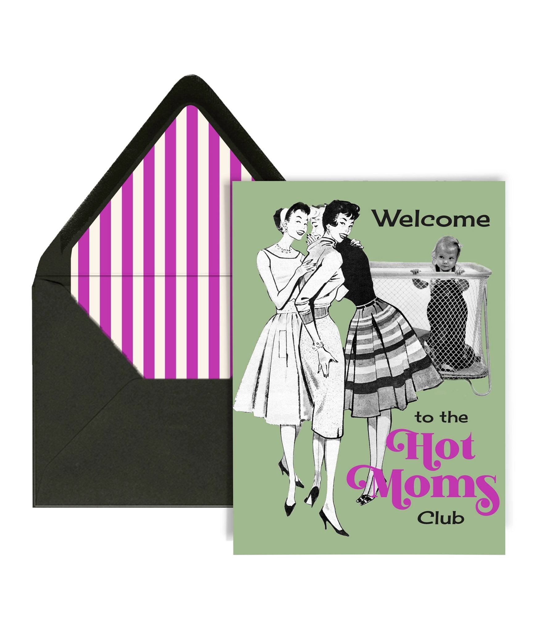 

Hot Moms Club Baby Shower Card