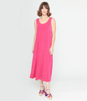 Sleeveless Stretchy Scoop Neck Maxi Dress