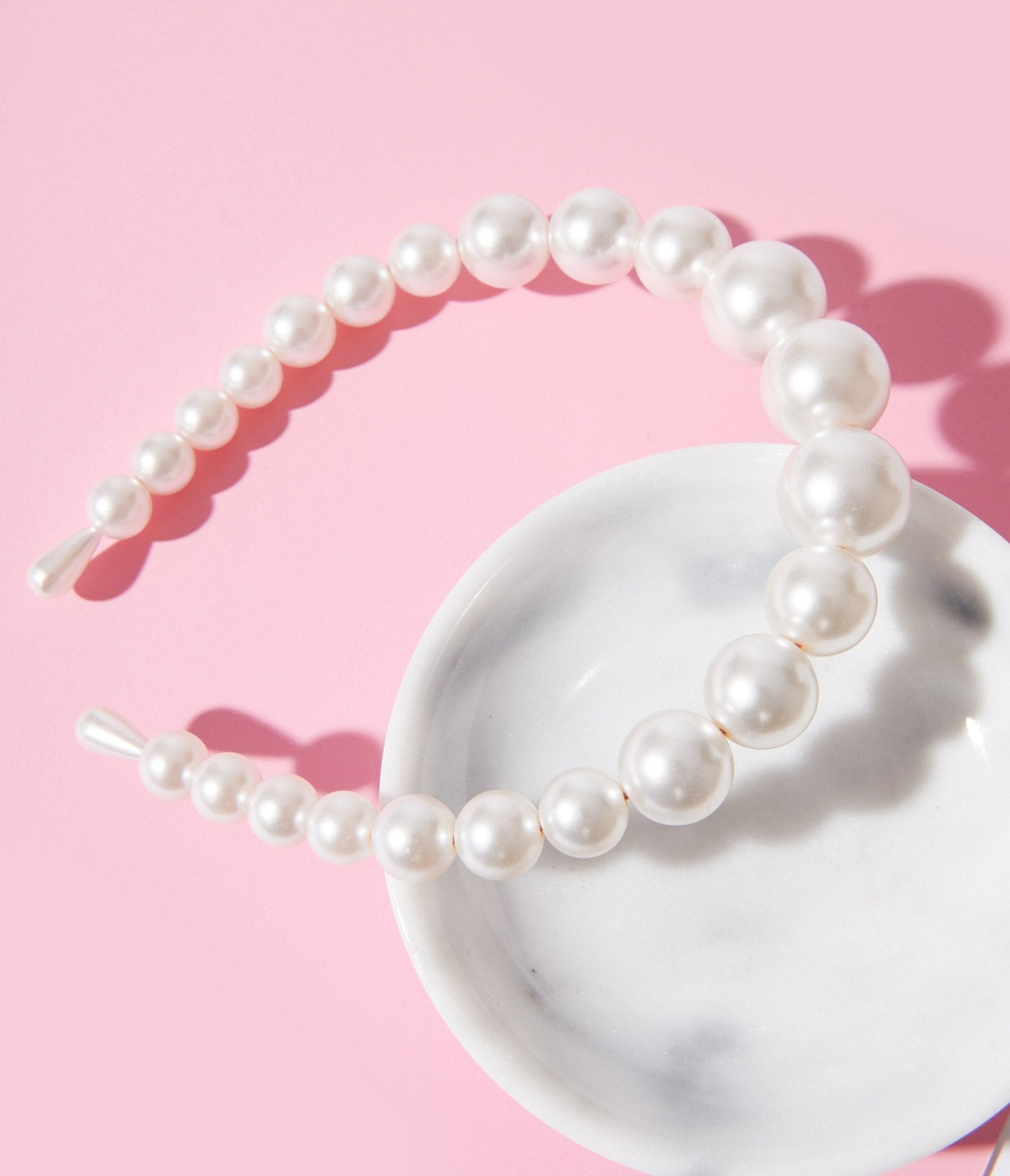 

Ivory Chunky Faux Pearl Headband