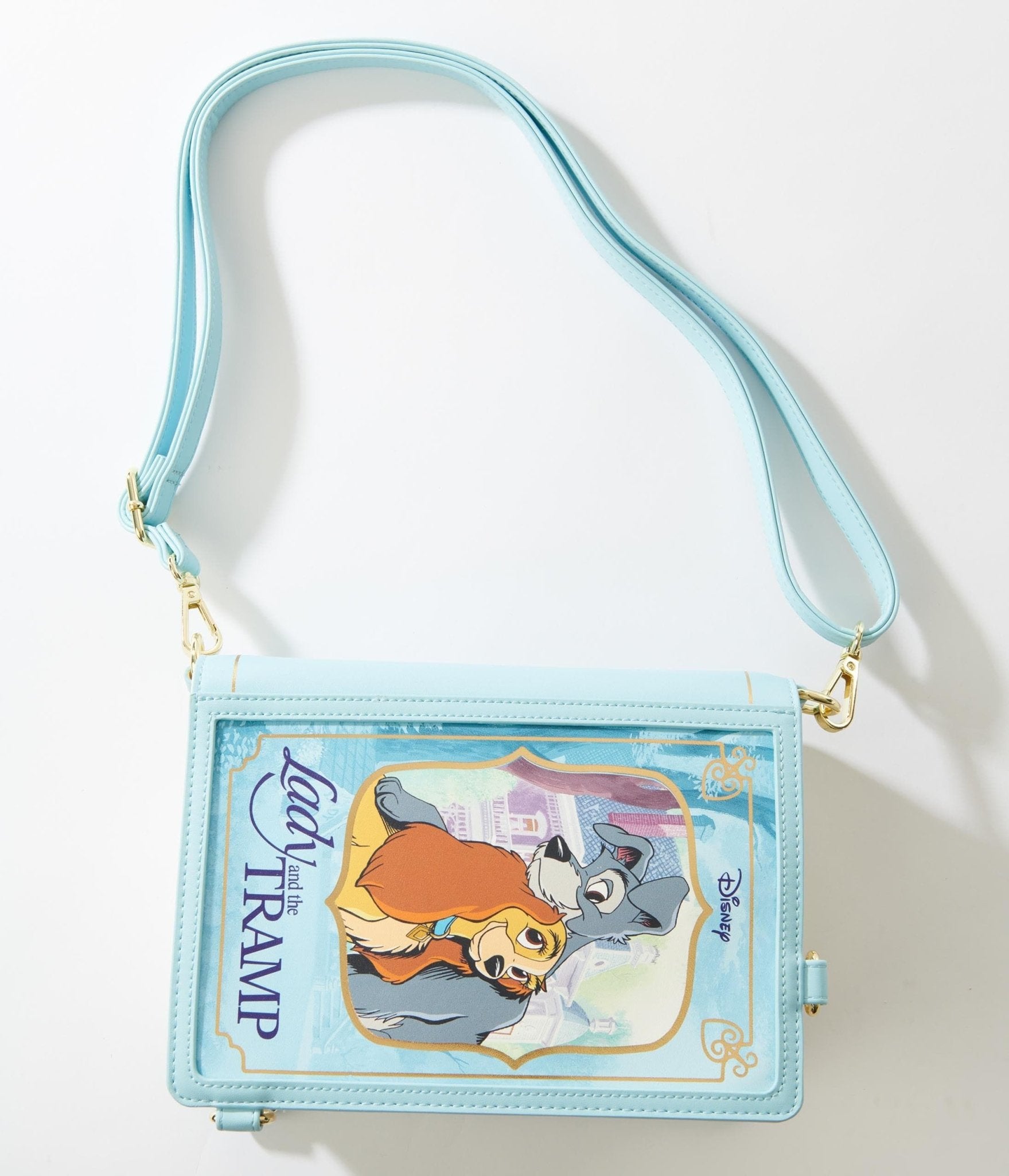 

Loungefly Lady & The Tramp Book Convertible Backpack