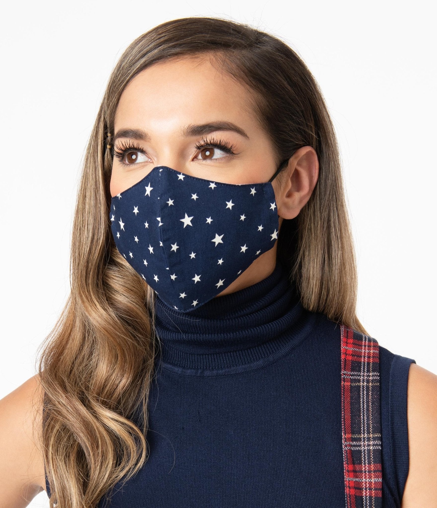 

Magnolia Place Navy & White Star Print Face Mask