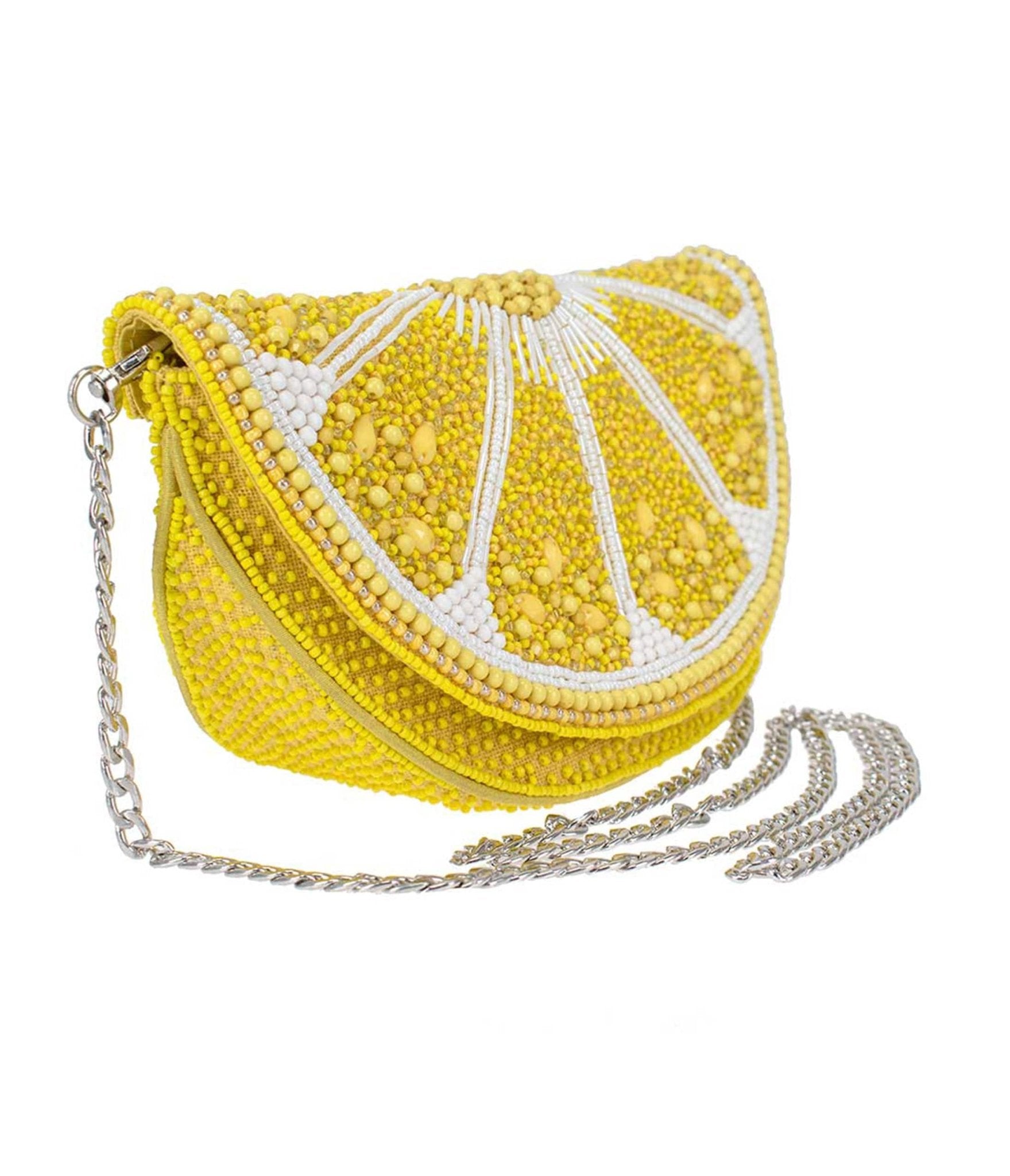 

Mary Frances Tart Lemon Crossbody Bag