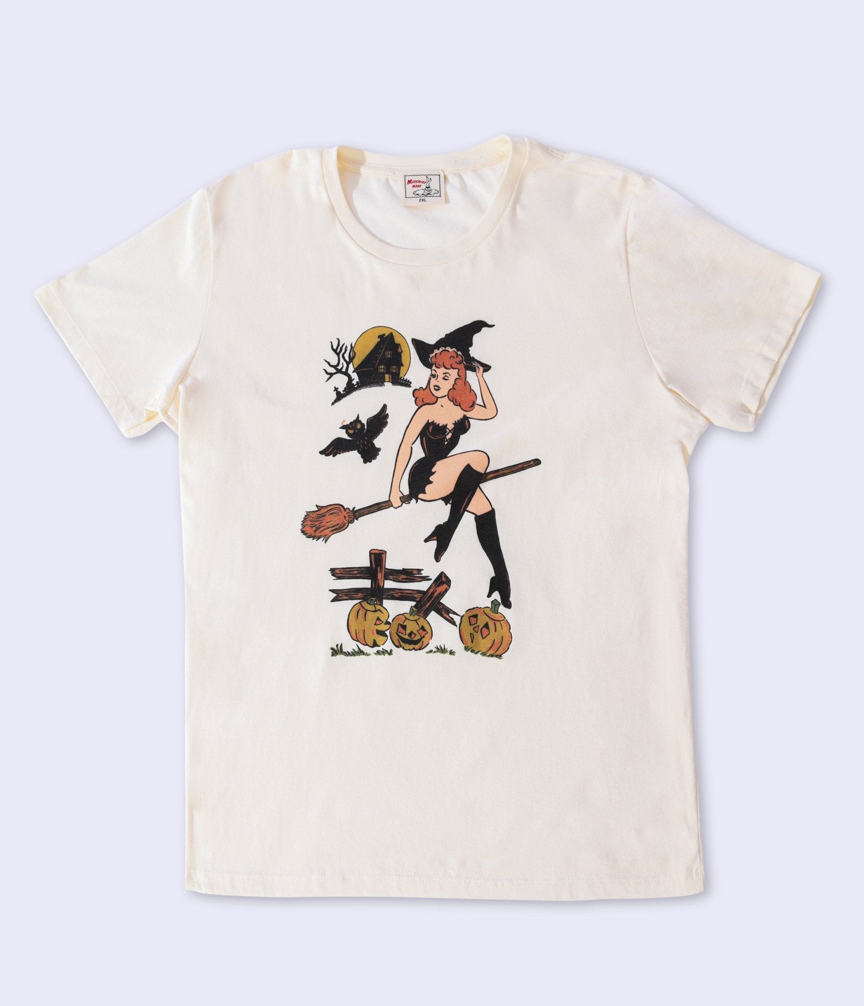 

Mind Your Head Witch Fitted Graphic Tee