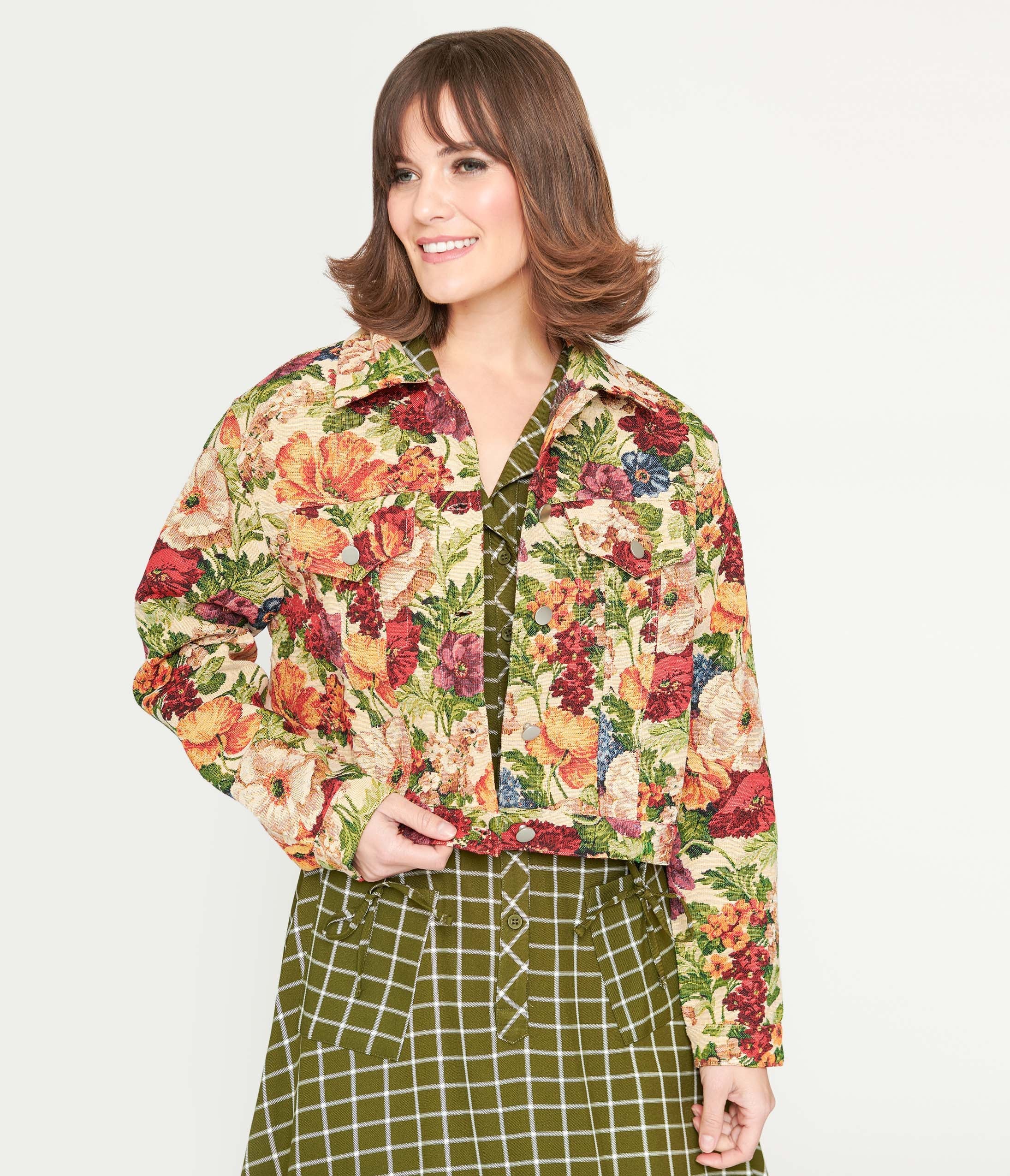 

Multicolor Floral Jacket