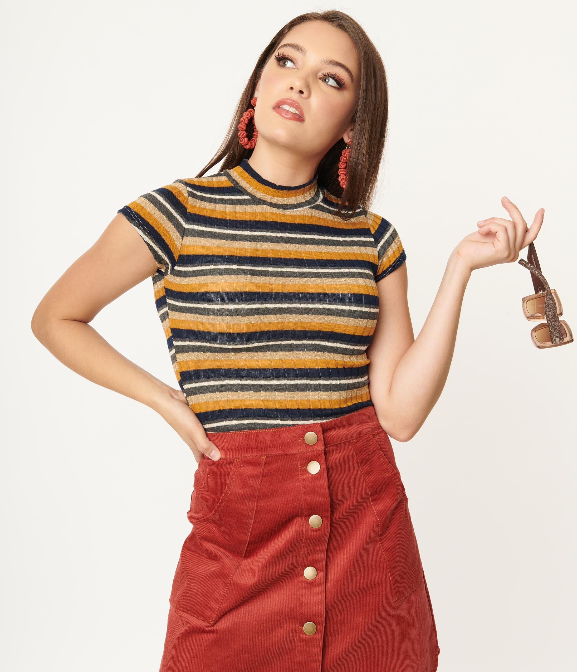 

Multicolor Stripe Jenny Knit Top