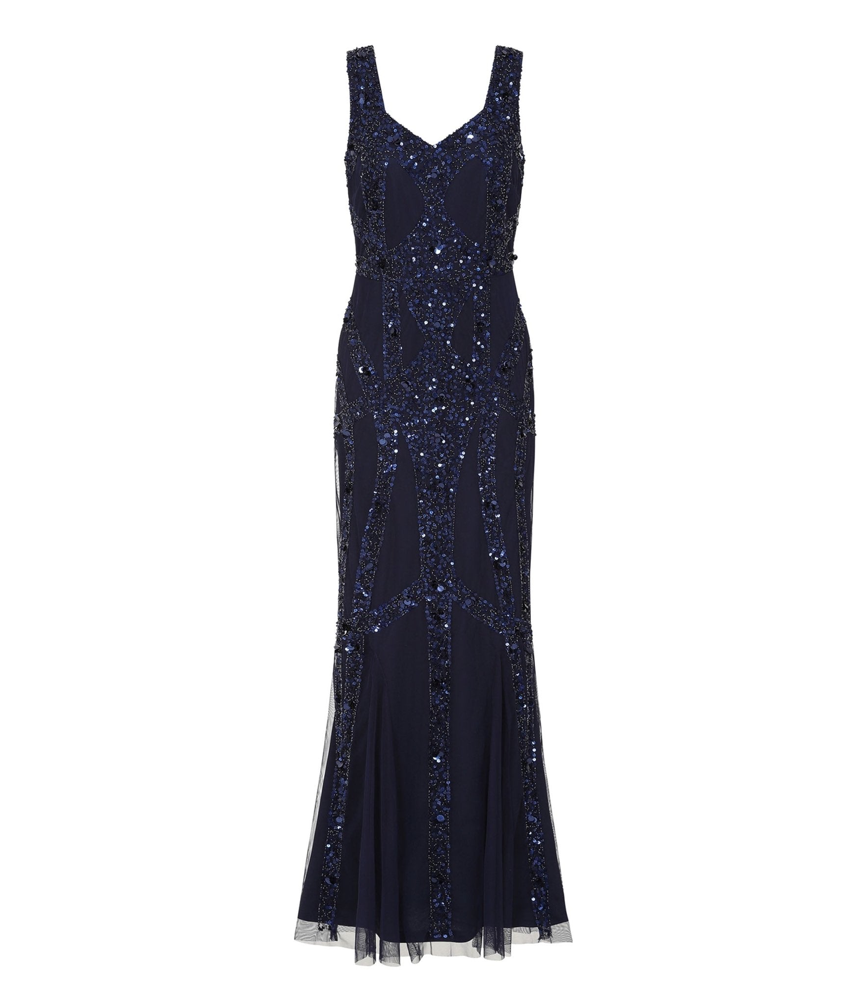 

Navy Blue Sequin Diane Gown