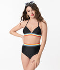 Pin up & Rainbow Two Piece Bikini Swimsuit