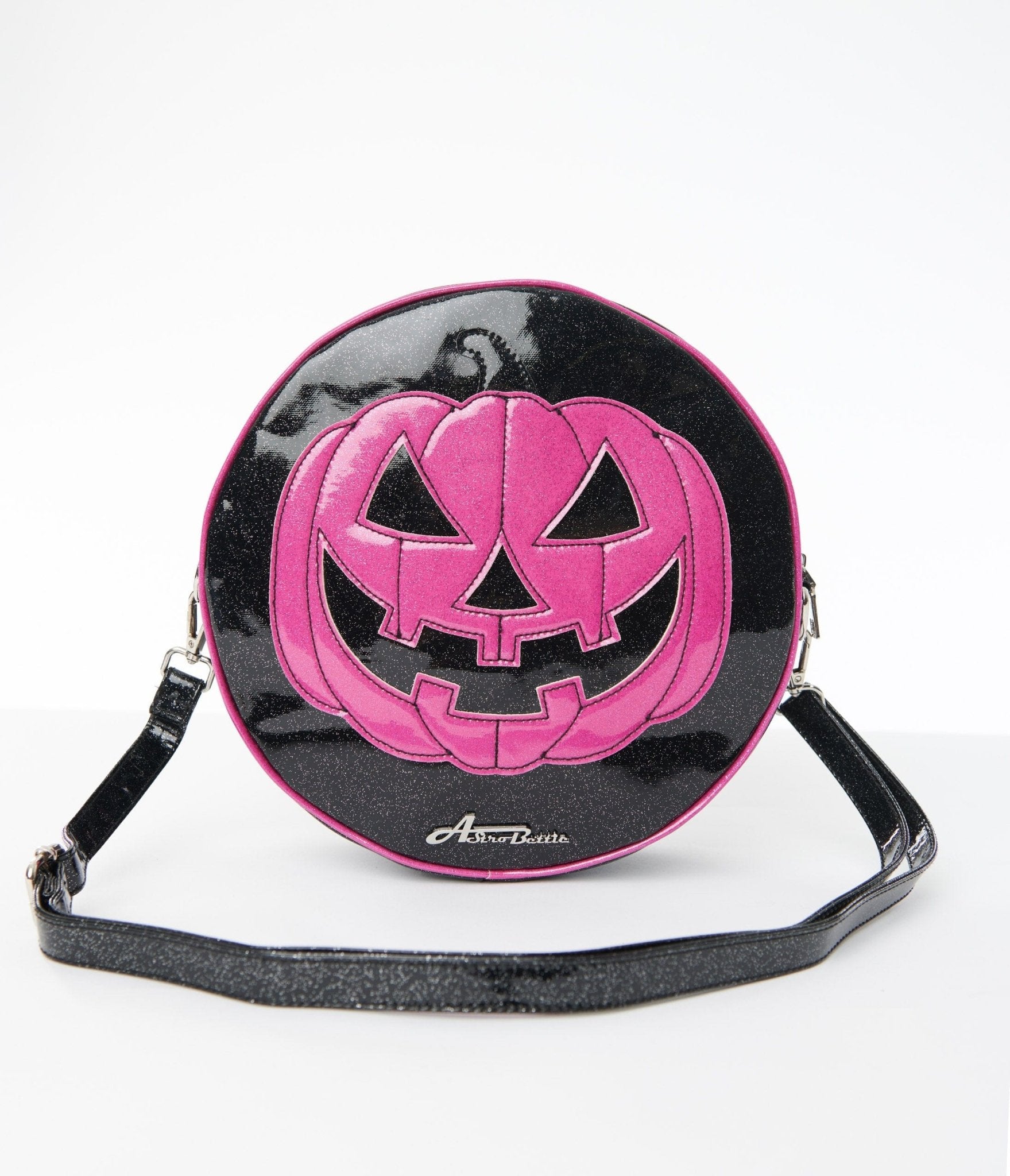 

Pink Jack-O-Lantern Leatherette Handbag