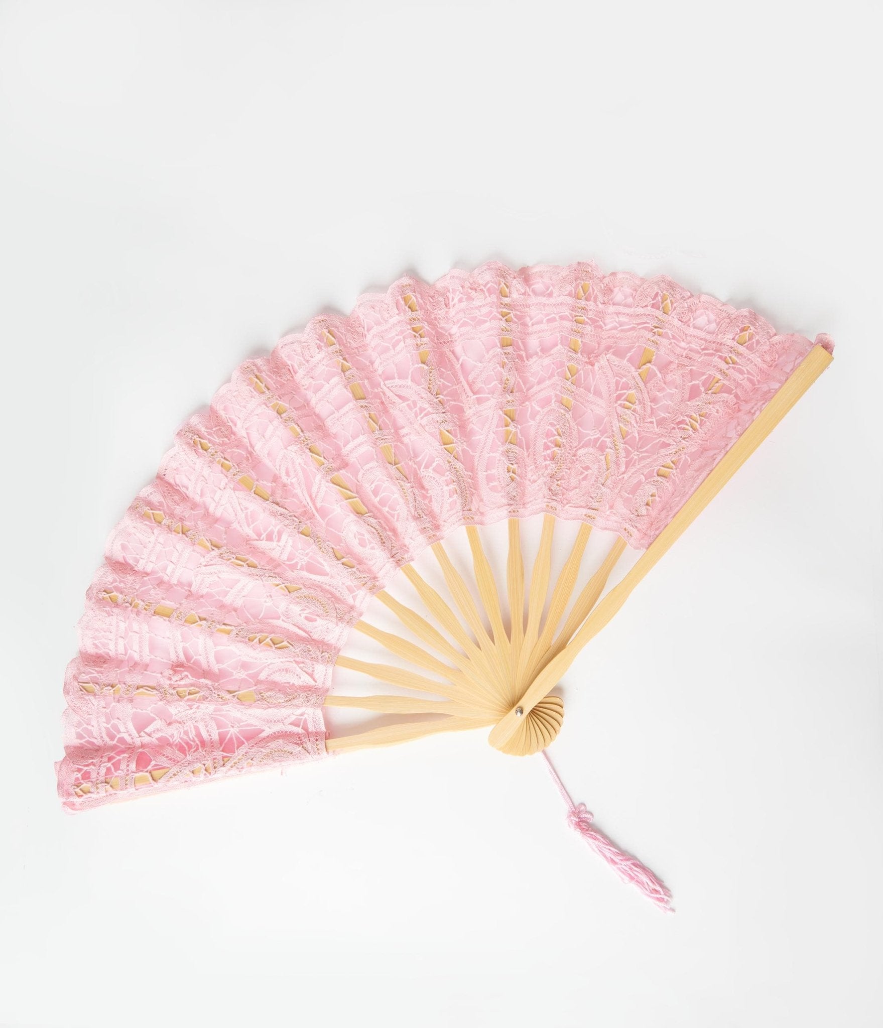 

Pink Lace Hand Fan