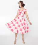 Short Self Tie Ruched Fitted Swing-Skirt Sweetheart Dress