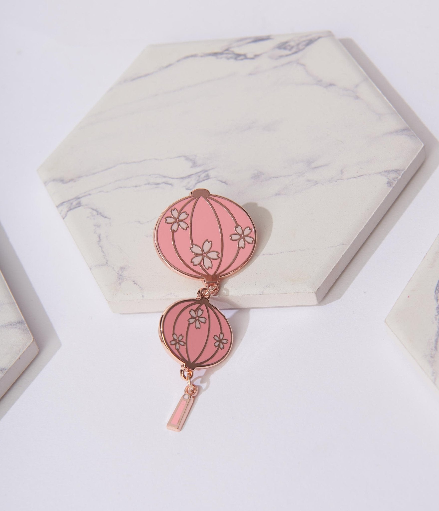 

Pink Sakura Lantern Enamel Pin