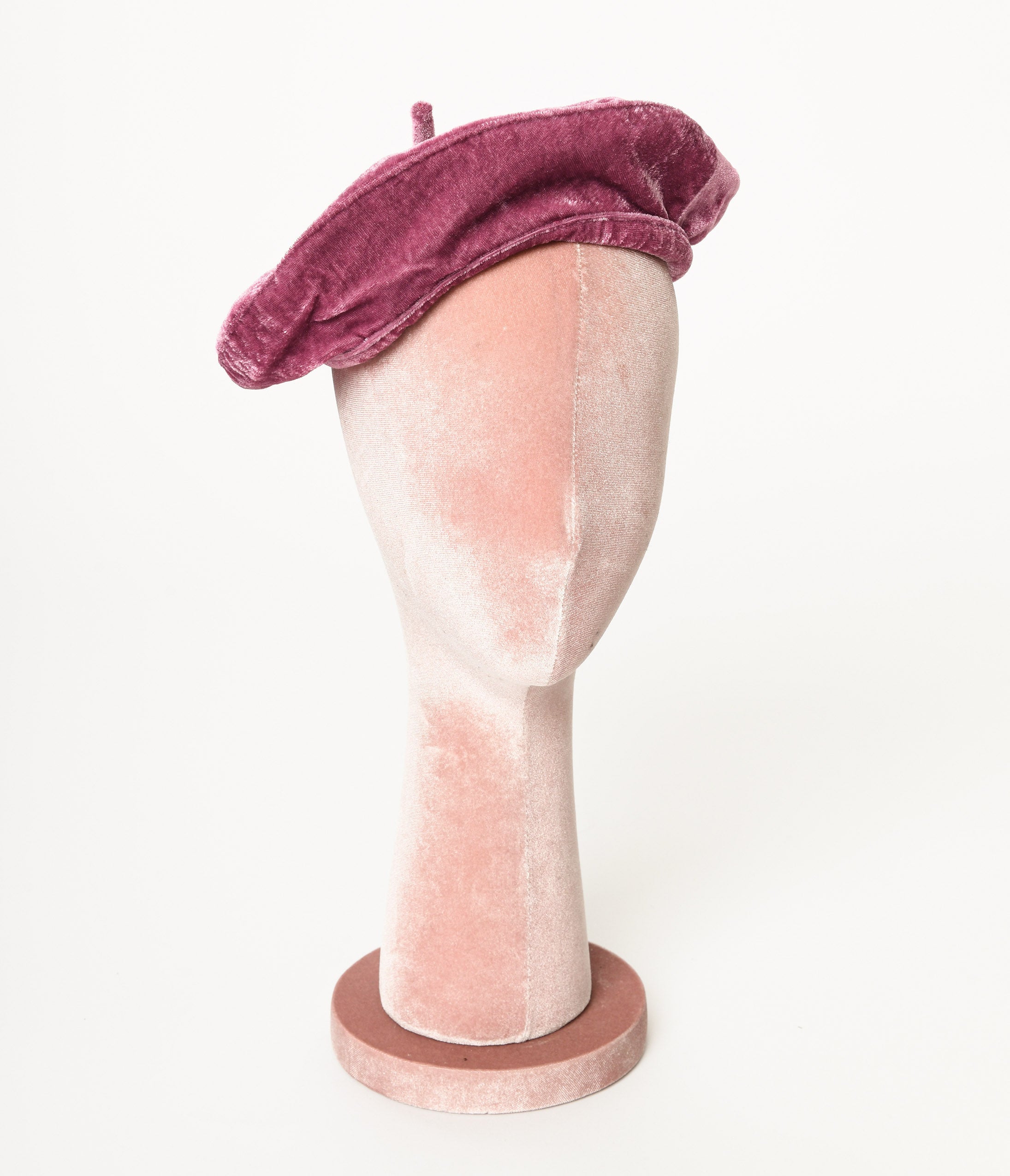 

Pink Velvet Beret