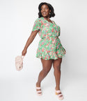 Plus Floral Akina Romper