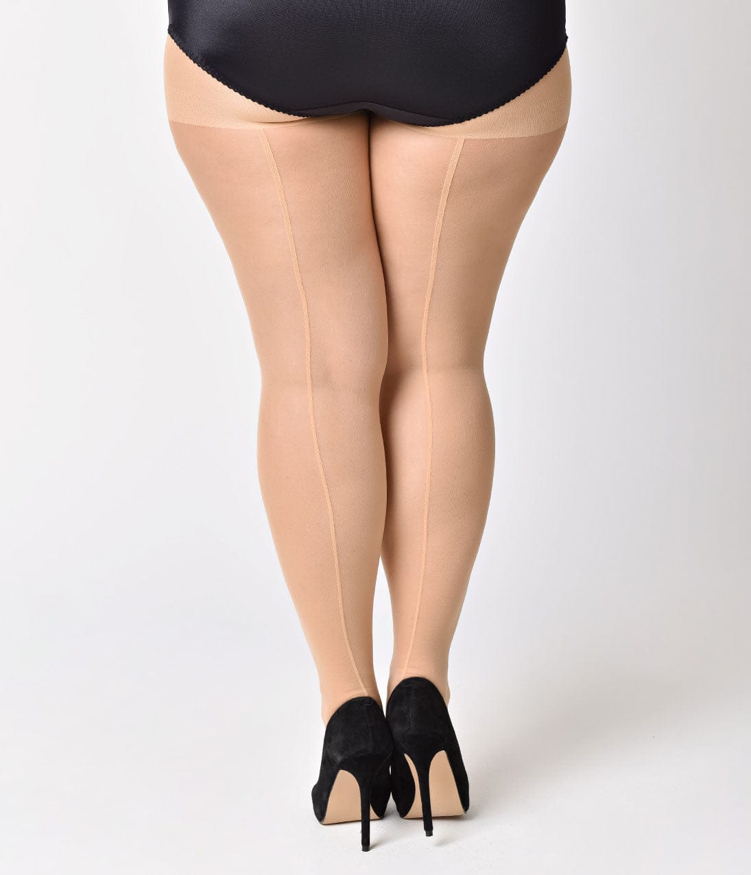 Plus Opaque Velvet Pantyhose Tights 8 Colors - HER Plus Size by Ench