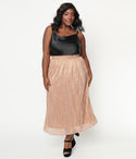 Plus 1940s Rose Midi Skirt