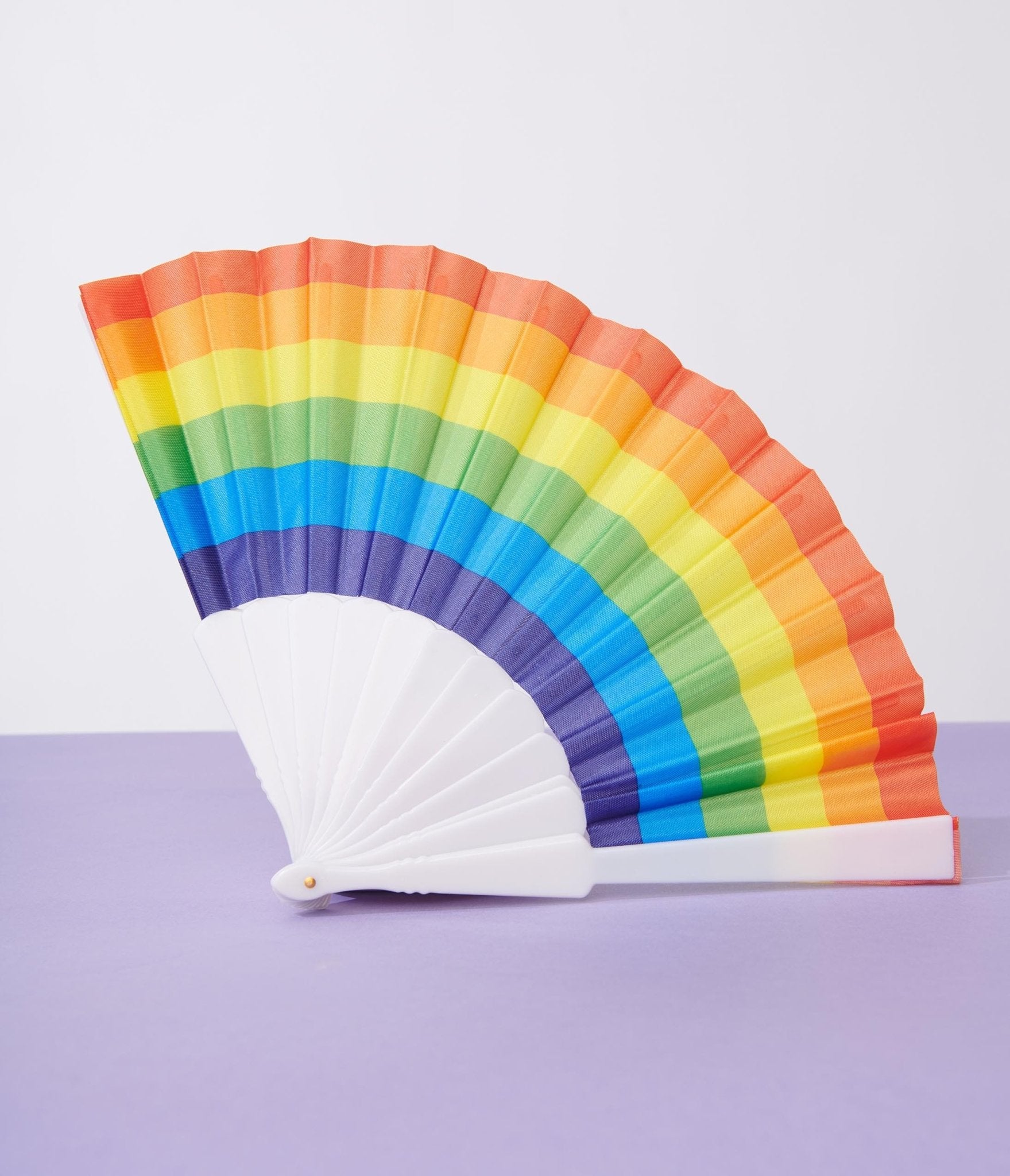 

Rainbow Hand Fan