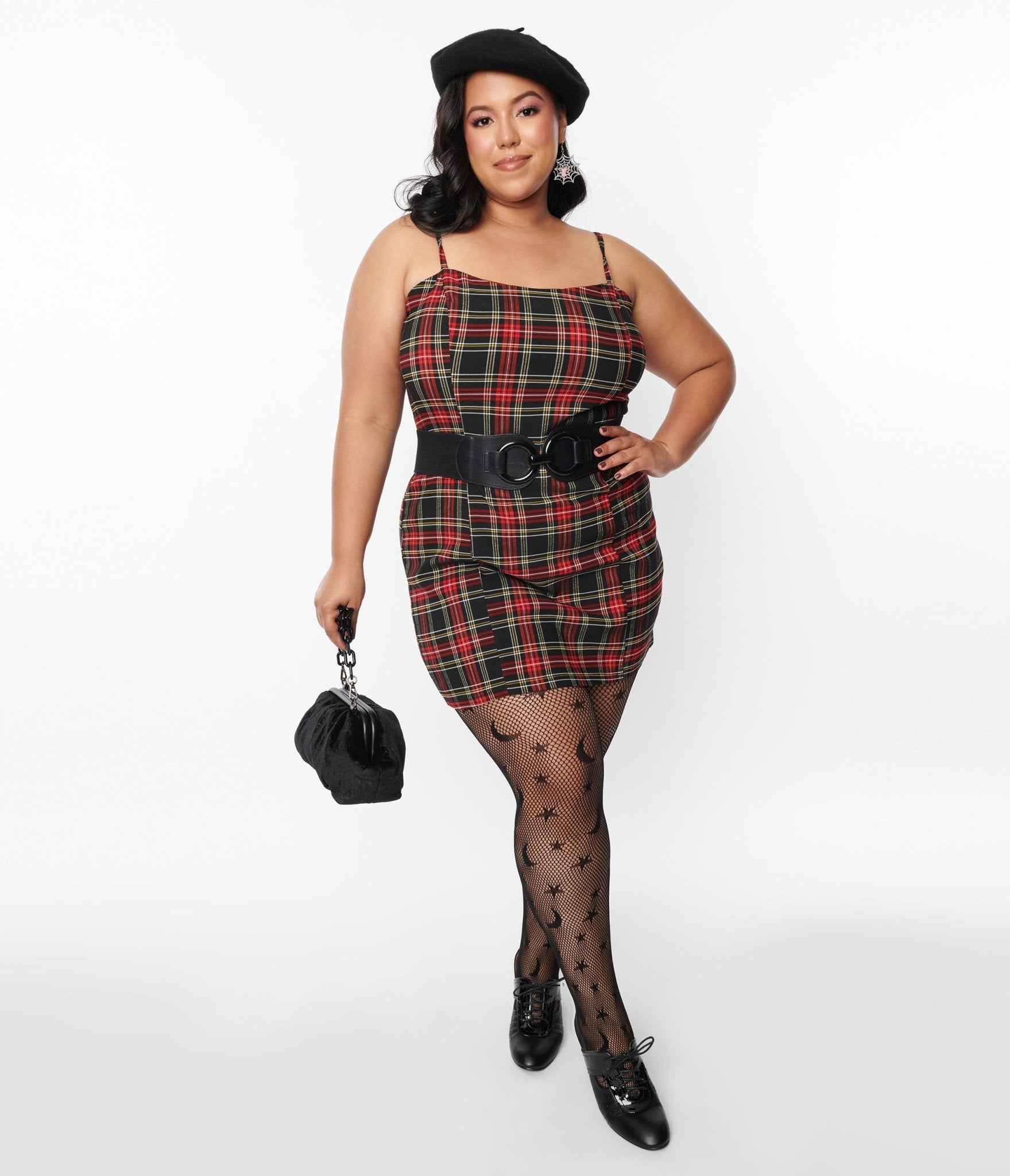 

Red & Black Plaid Duncan Mini Dress