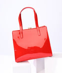 Patent Leatherette Handbag