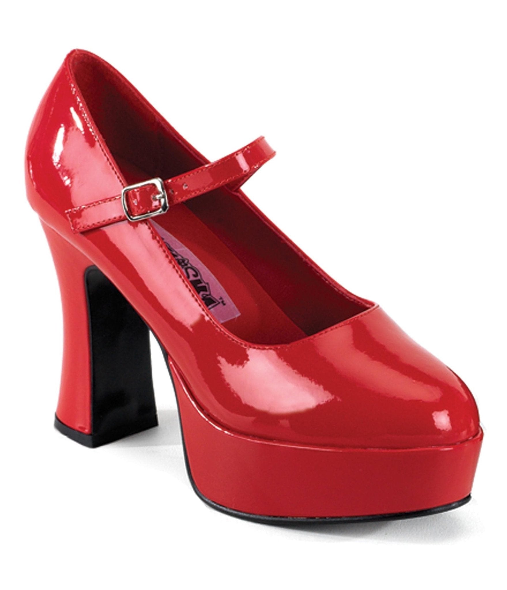 

Red Patent Mary Jane Pumps
