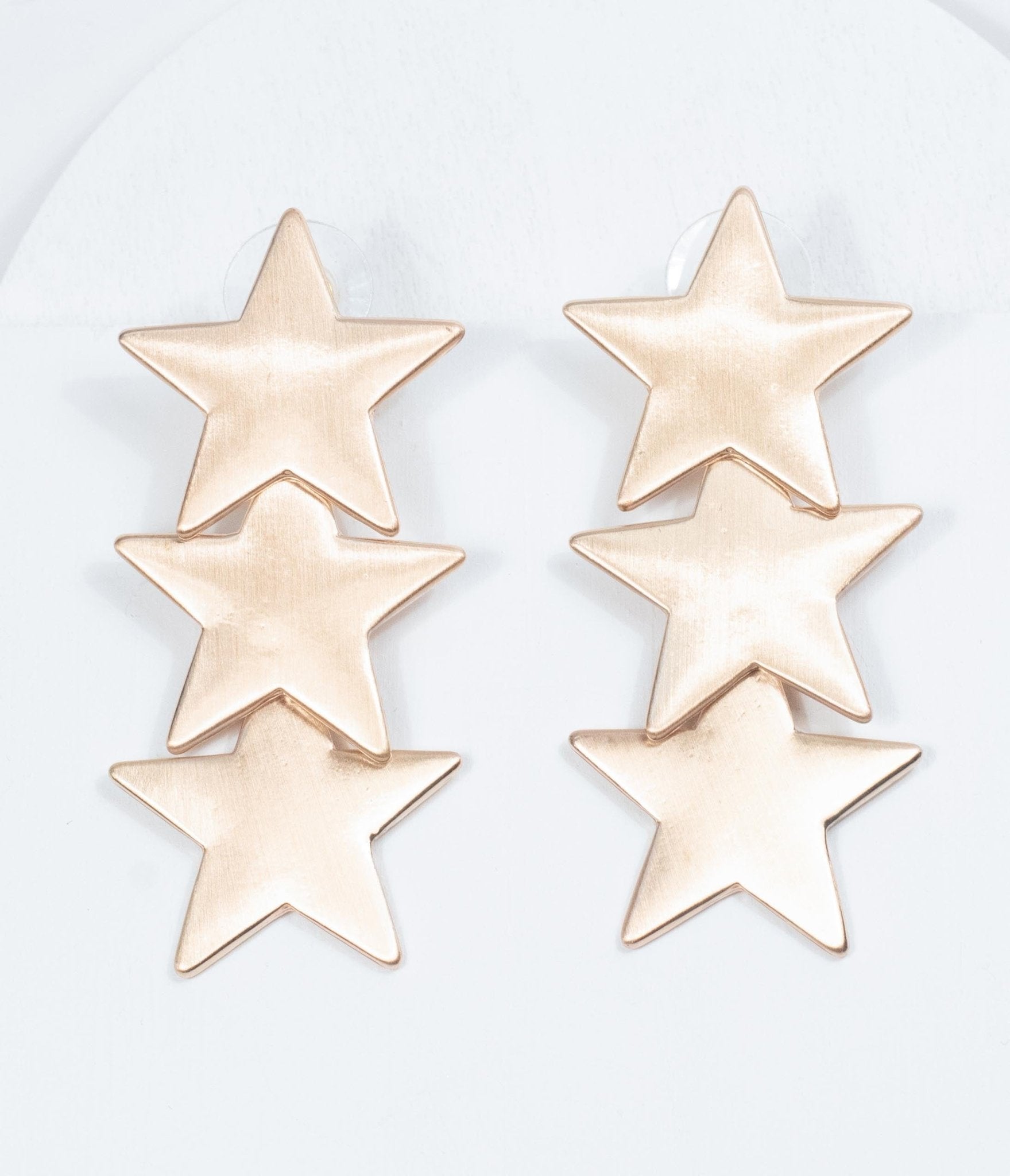 

Retro Style Gold Stars Drop Earrings