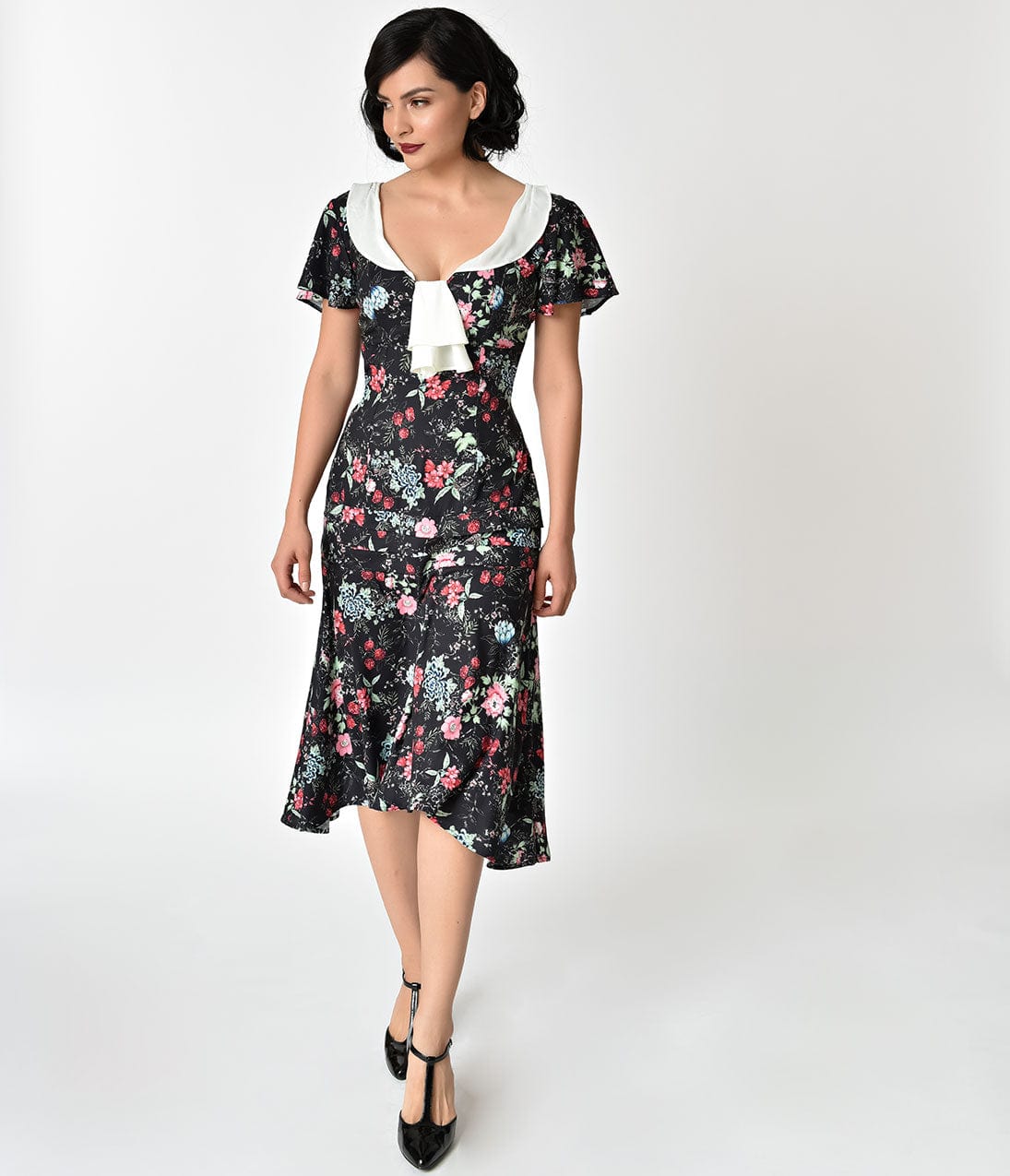 1920s Day Dresses, Tea Dresses, Mature Dresses with Sleeves