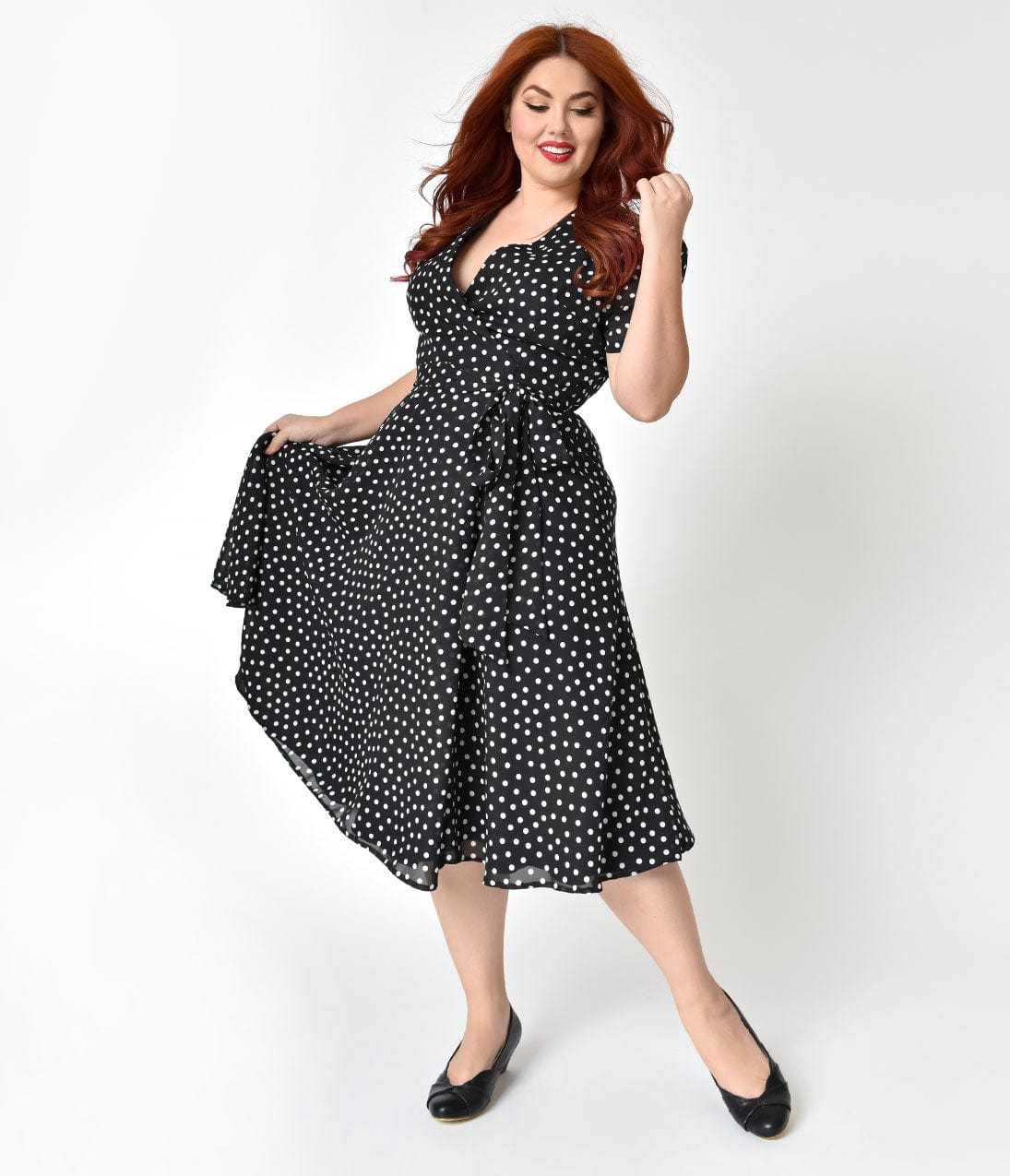 Plus Size Polka Dot Dresses - Vintage 40s, 50s, 60s, 70s Dresses