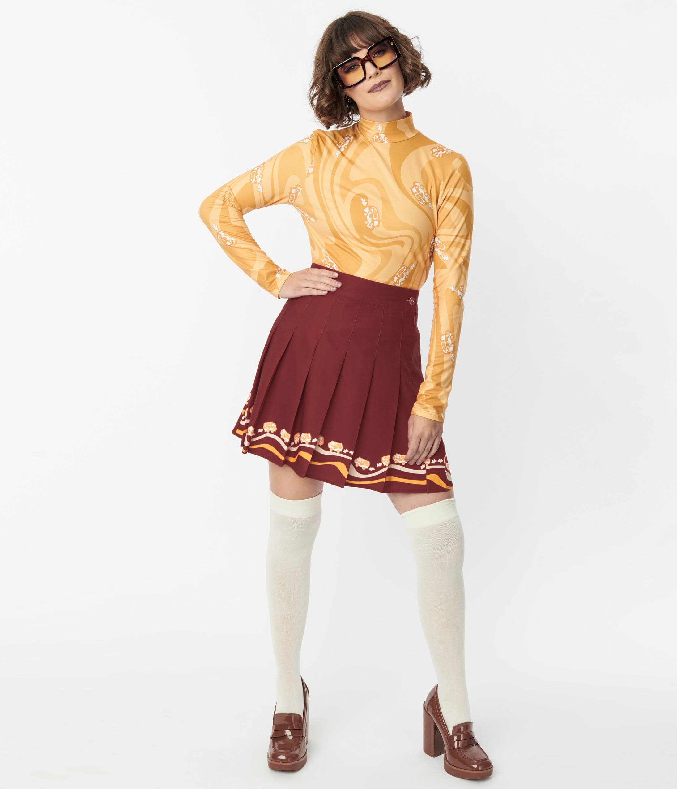 

Scooby Doo X Smak Parlour Mystery Machine Border Mini Skirt