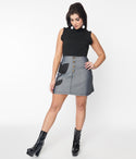 Denim Tulip Mini Skirt