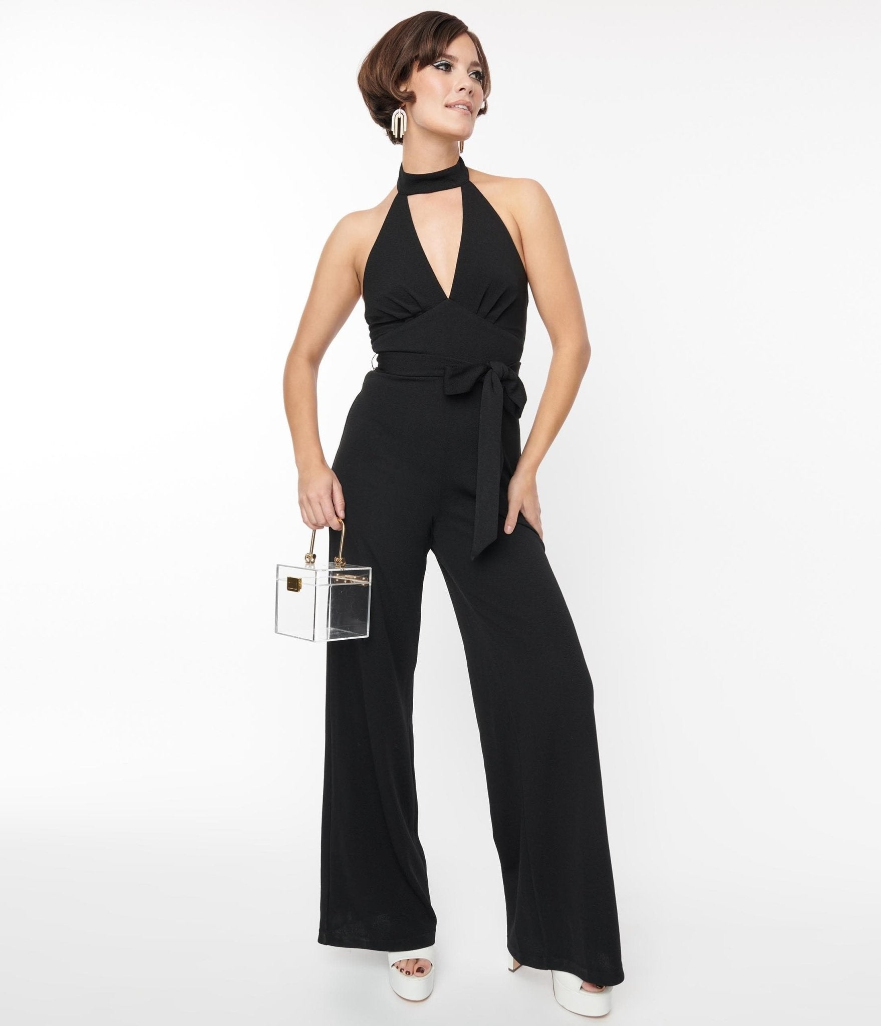 

Smak Parlour Black Glamour Goddess Jumpsuit