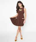 Sleeveless Embroidered Dress With Ruffles by Smak Parlour