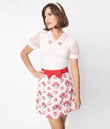 Pink & Madam Mushroom Mod Skirt